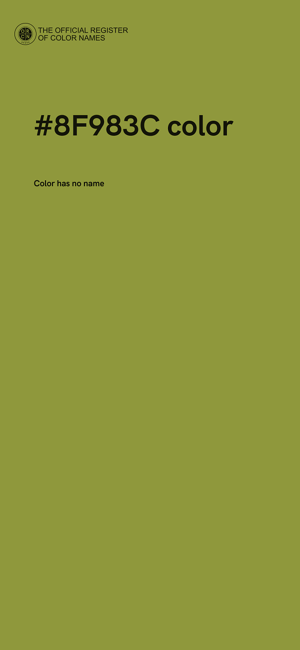 #8F983C color image