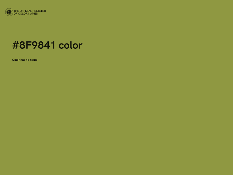 #8F9841 color image