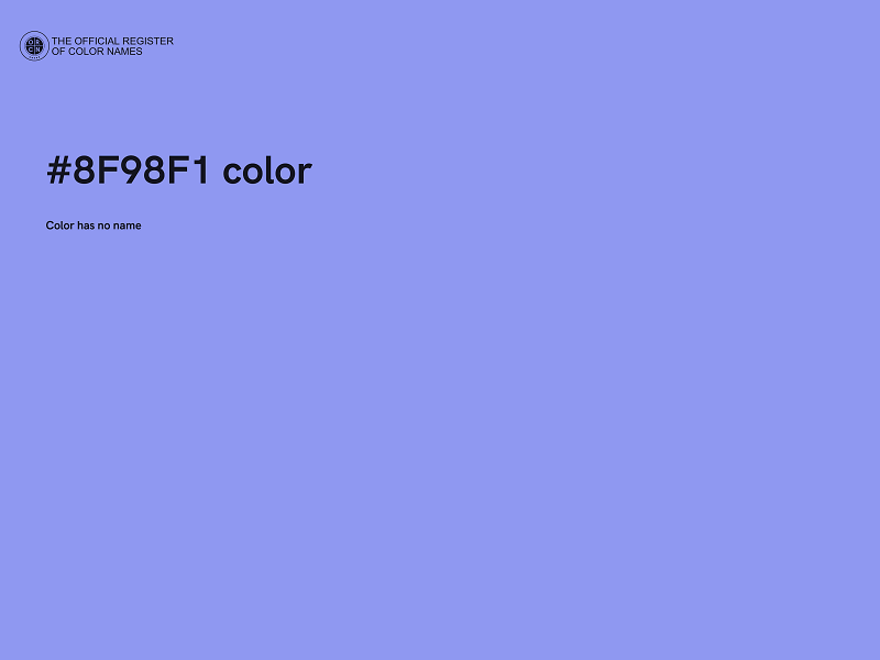 #8F98F1 color image