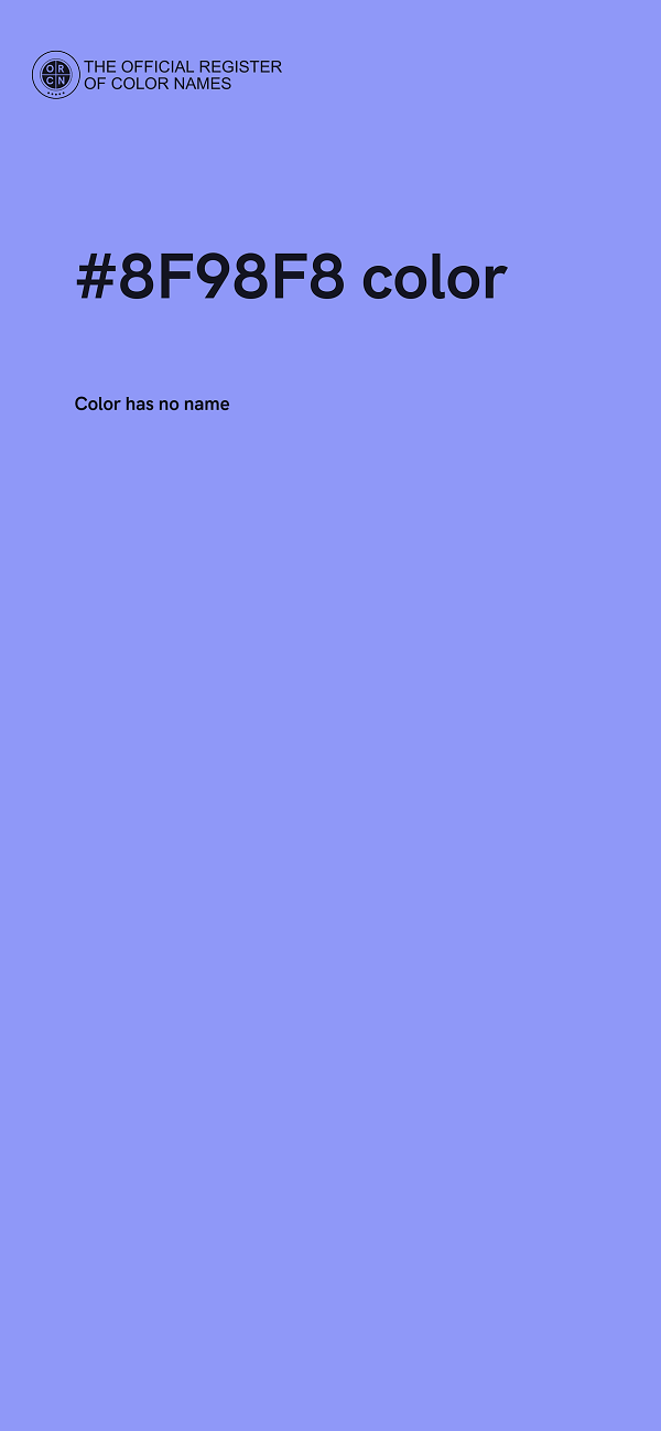 #8F98F8 color image