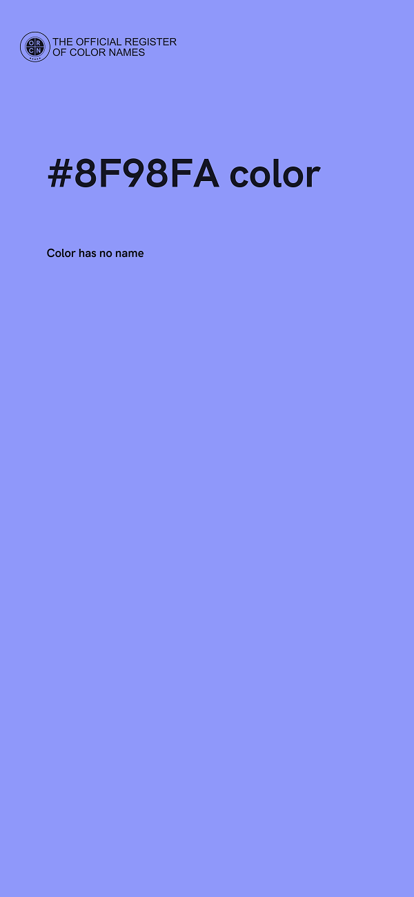 #8F98FA color image