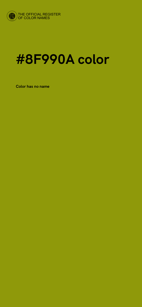 #8F990A color image