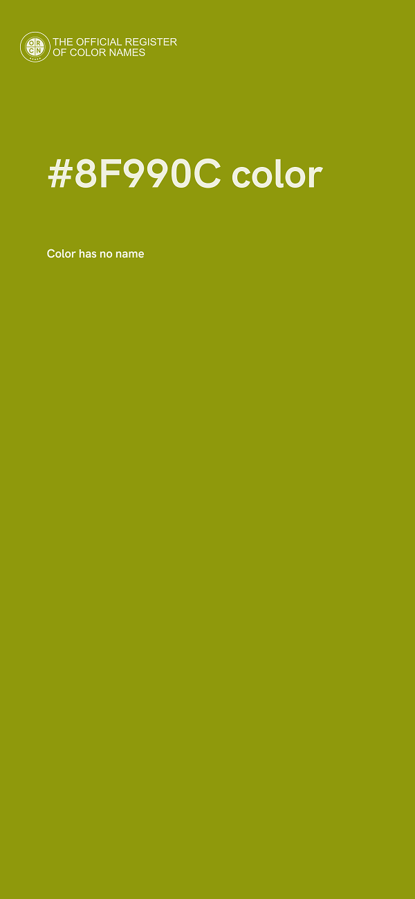 #8F990C color image
