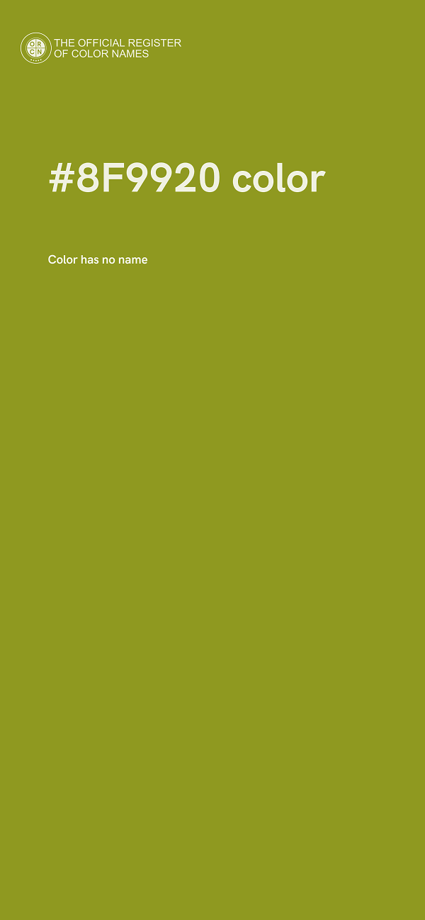 #8F9920 color image