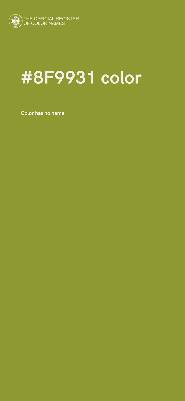 #8F9931 color image