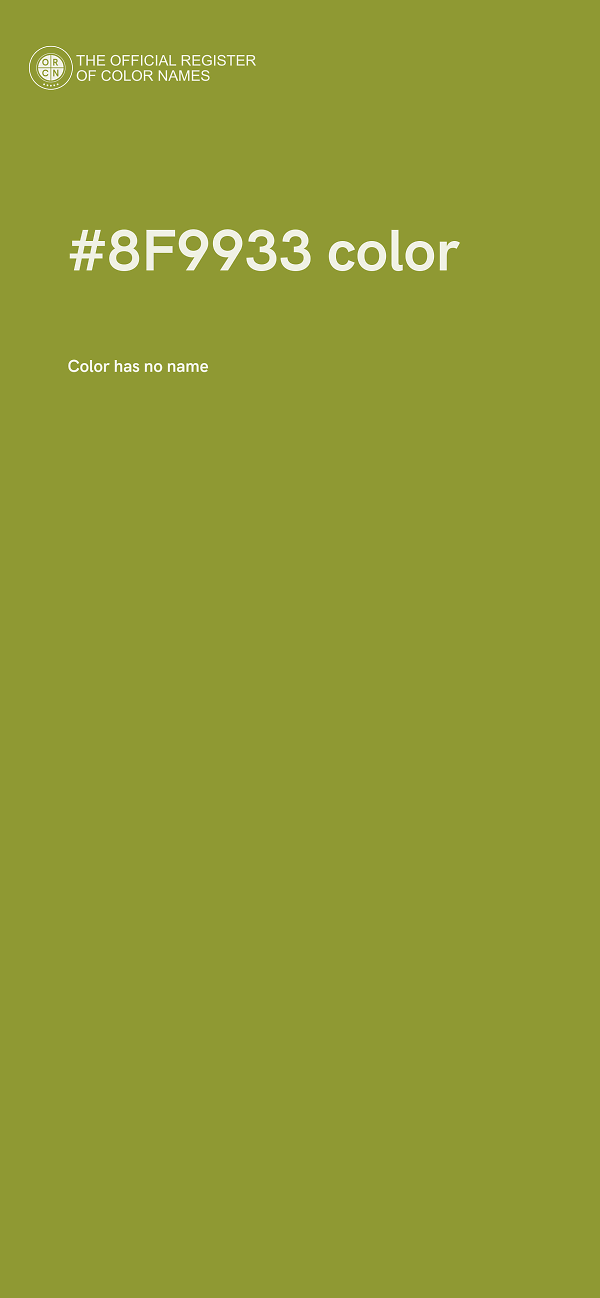 #8F9933 color image