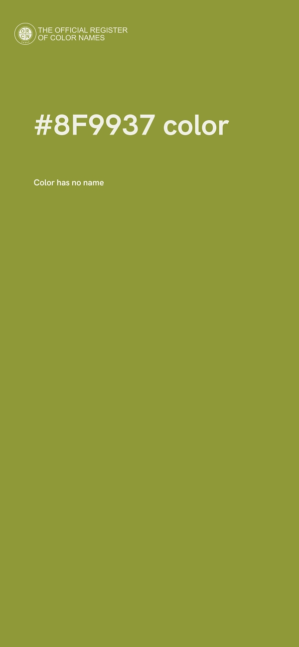 #8F9937 color image