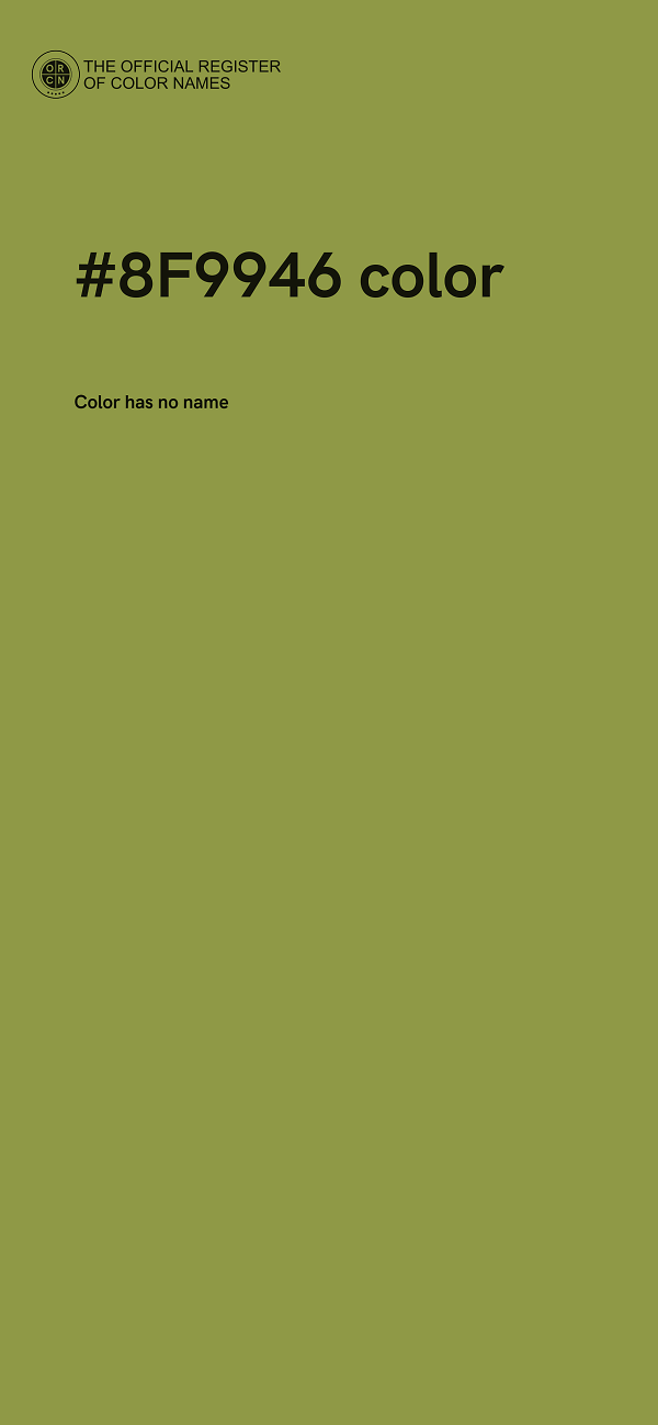 #8F9946 color image