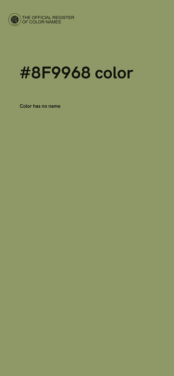 #8F9968 color image