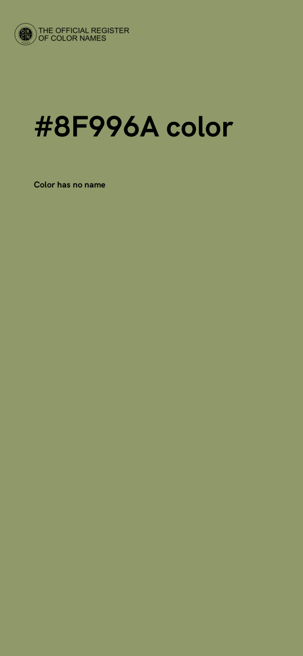 #8F996A color image