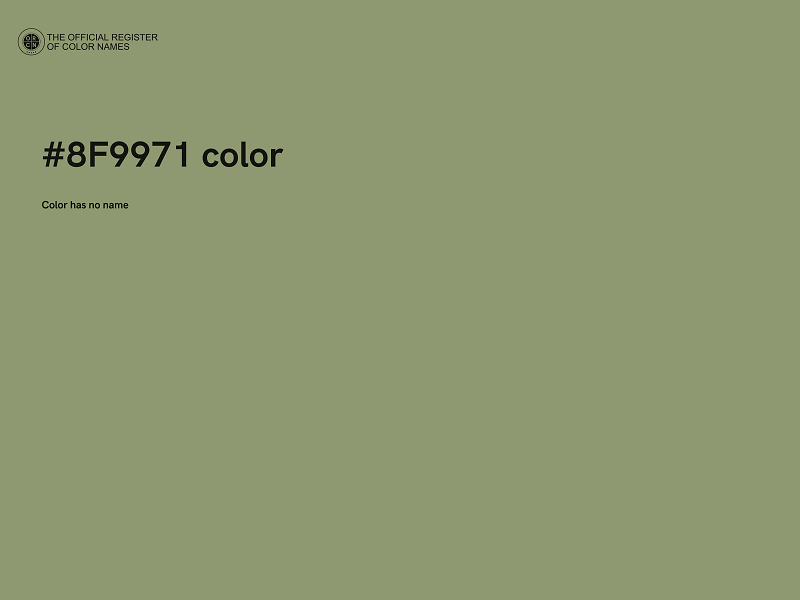 #8F9971 color image