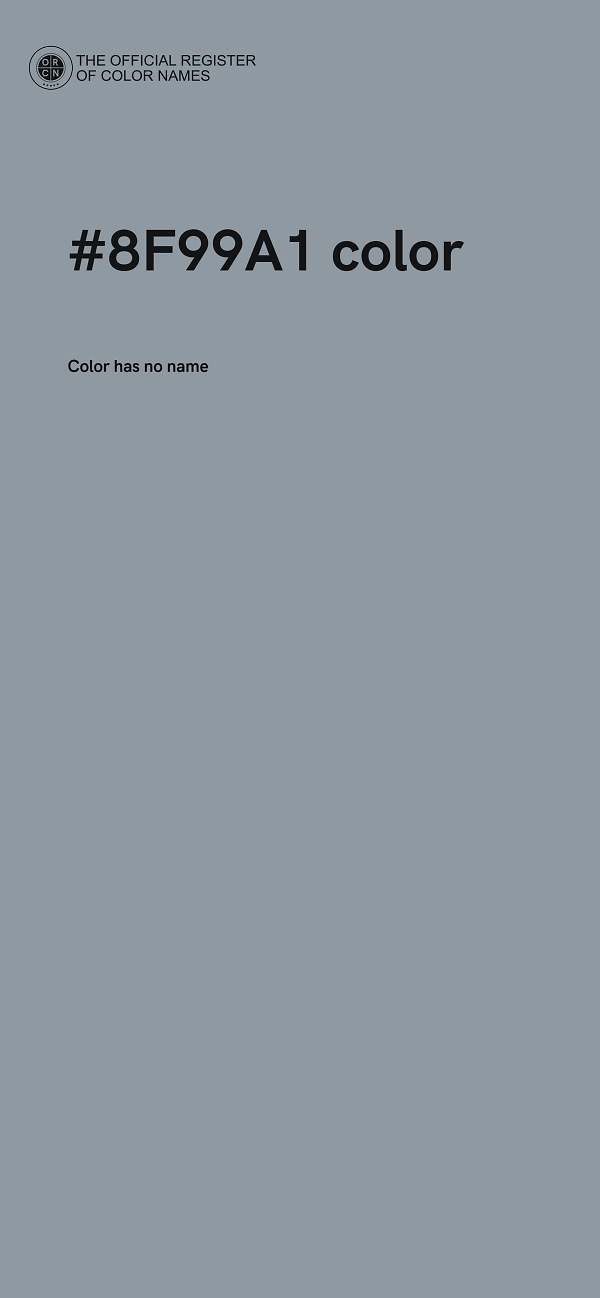 #8F99A1 color image