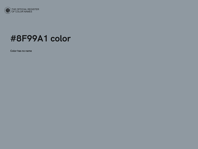 #8F99A1 color image
