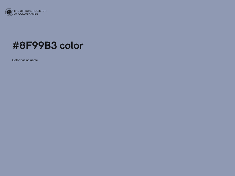 #8F99B3 color image