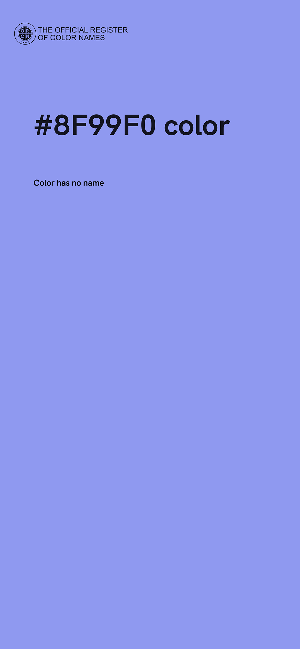 #8F99F0 color image