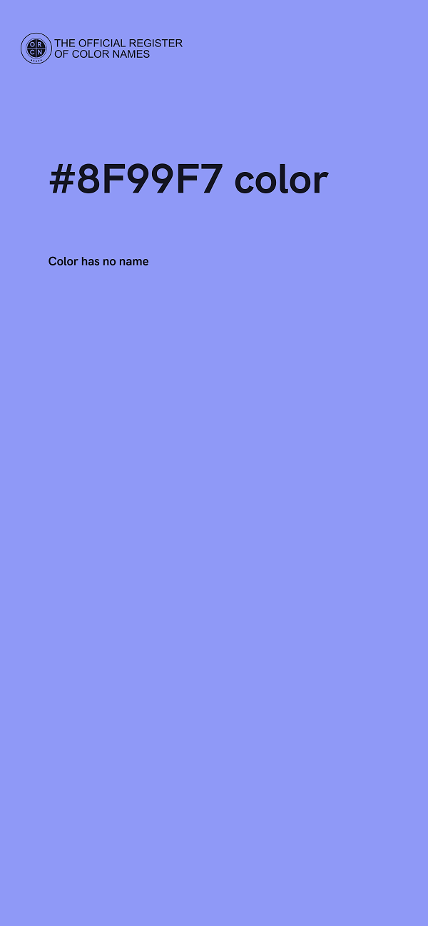 #8F99F7 color image