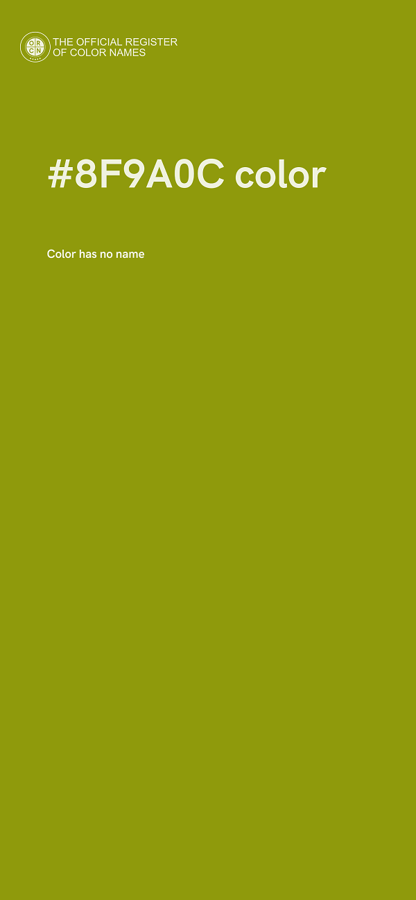 #8F9A0C color image