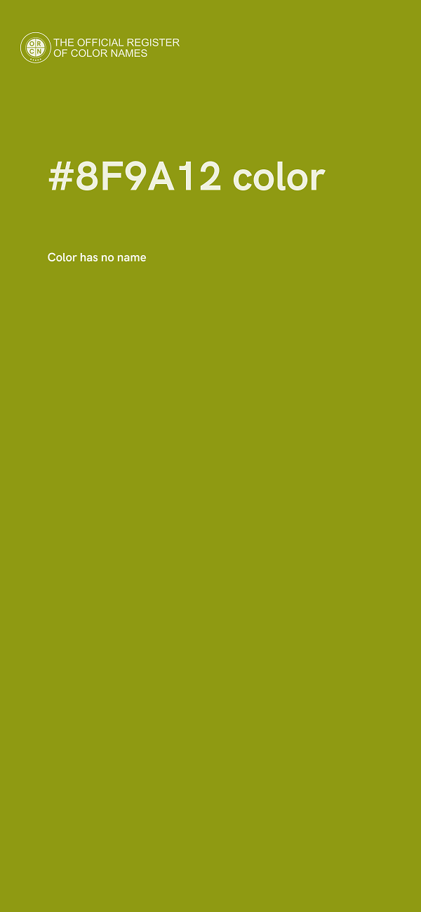 #8F9A12 color image