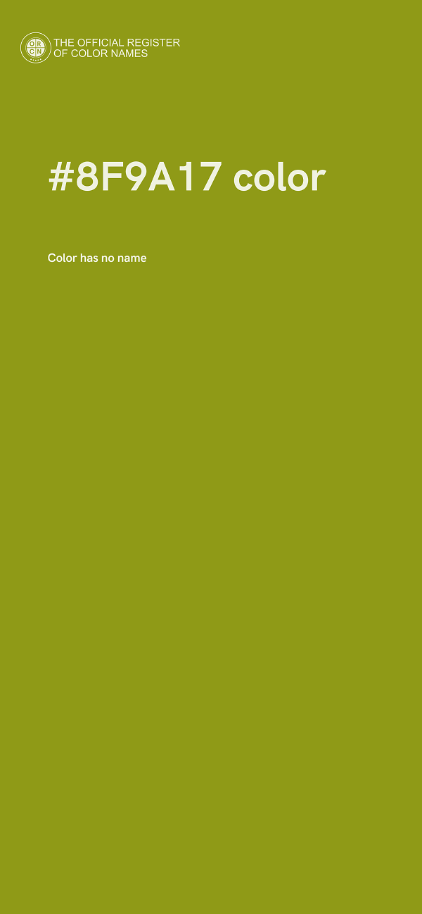 #8F9A17 color image