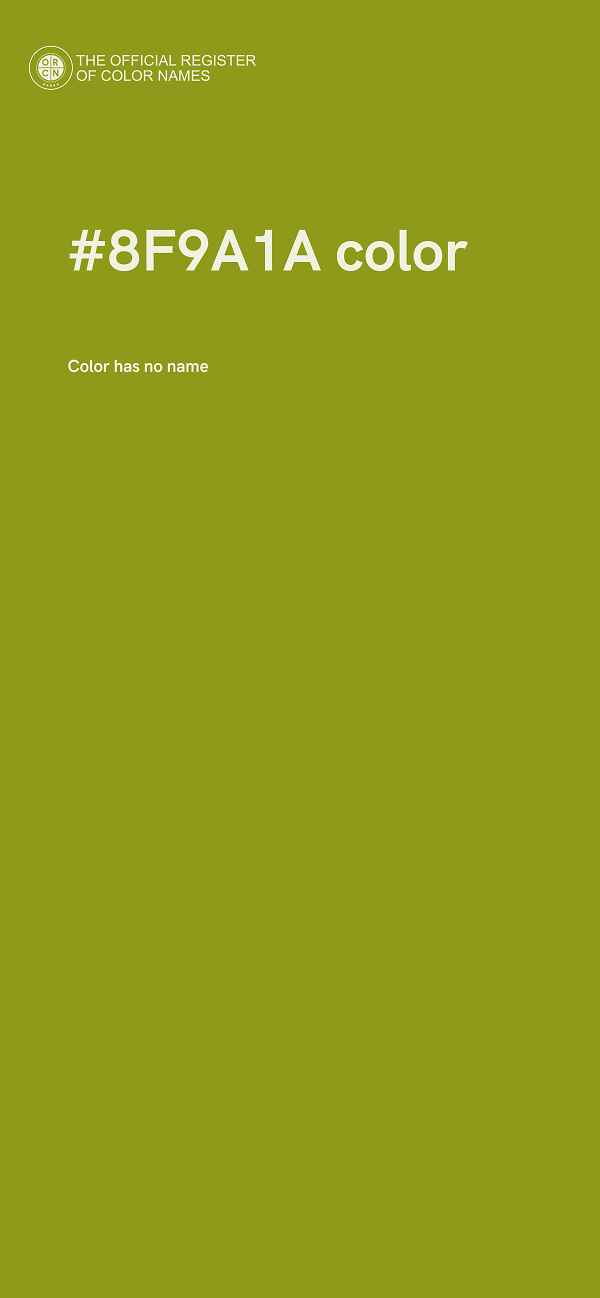 #8F9A1A color image