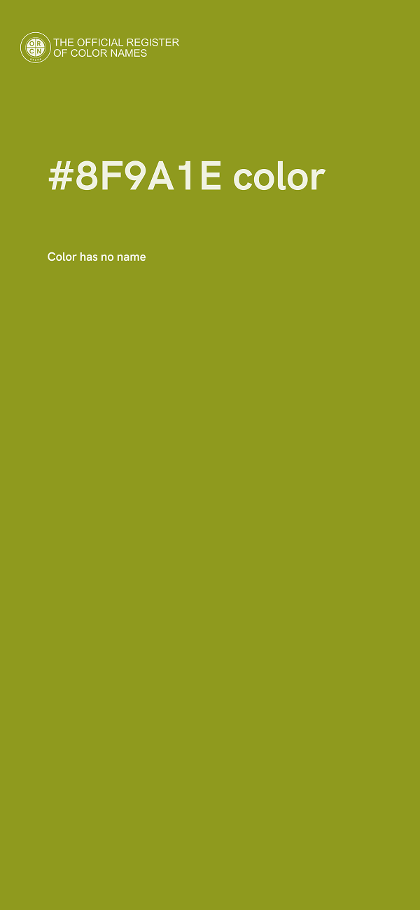 #8F9A1E color image