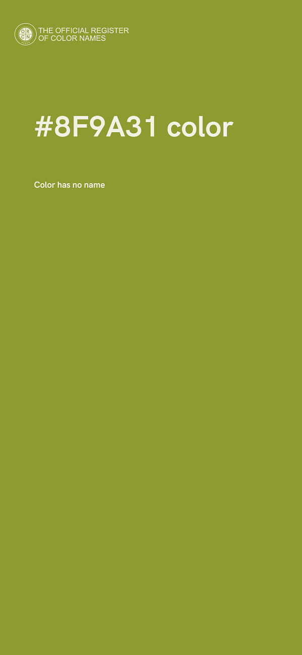 #8F9A31 color image