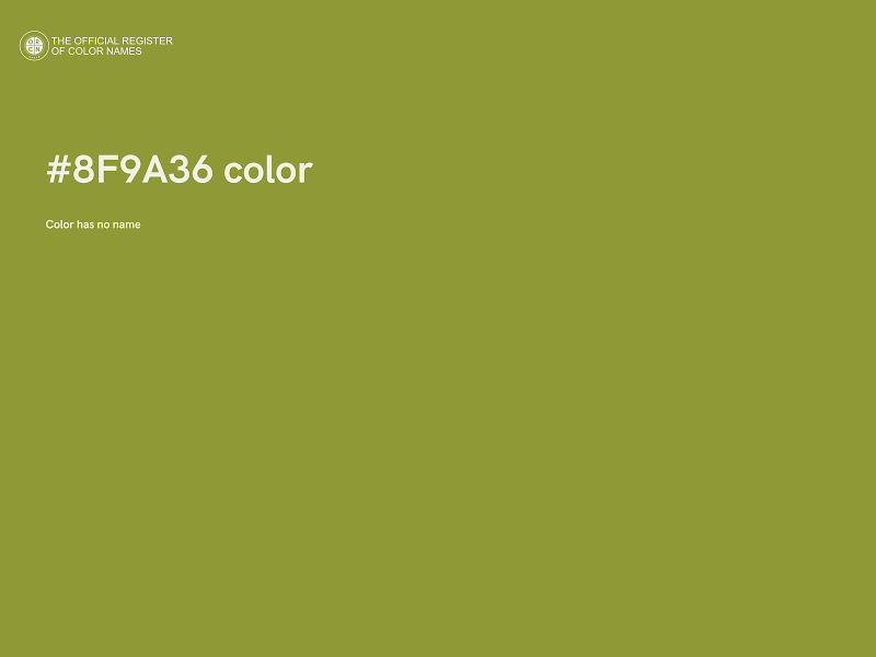 #8F9A36 color image