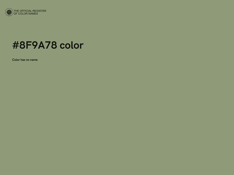 #8F9A78 color image