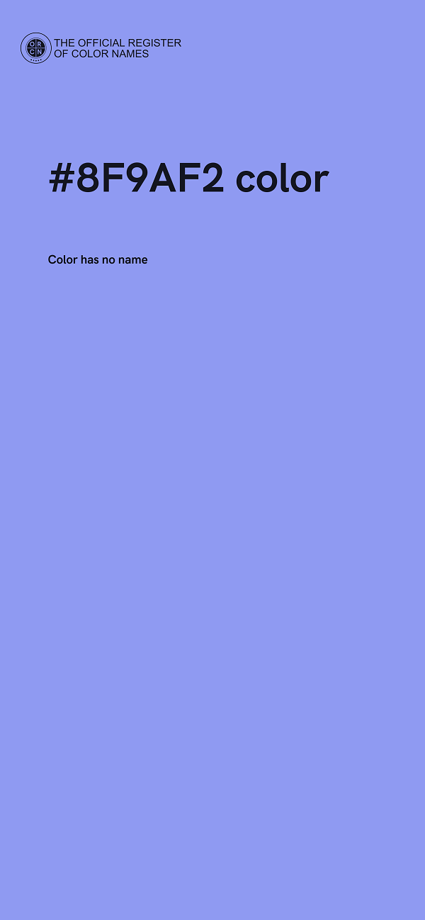 #8F9AF2 color image