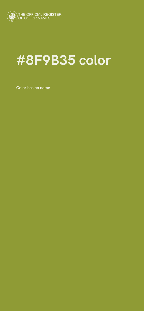 #8F9B35 color image