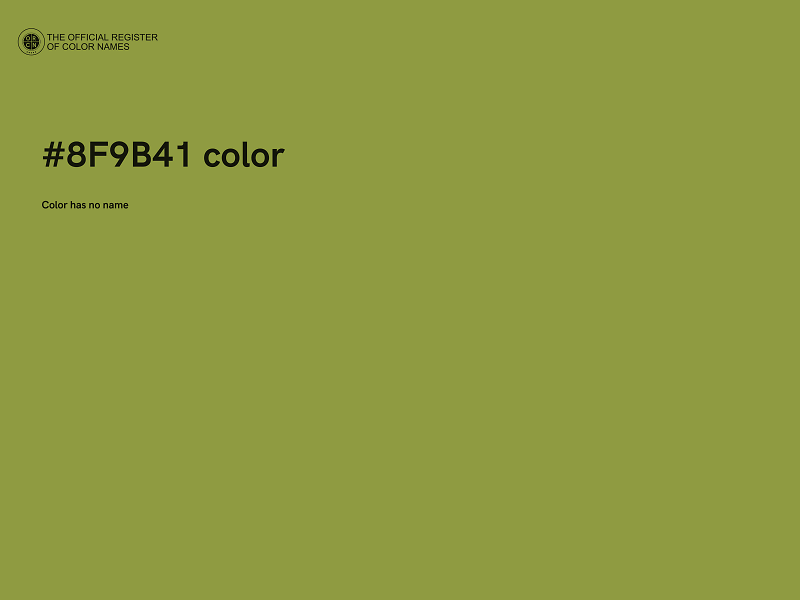 #8F9B41 color image