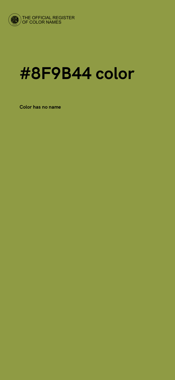 #8F9B44 color image