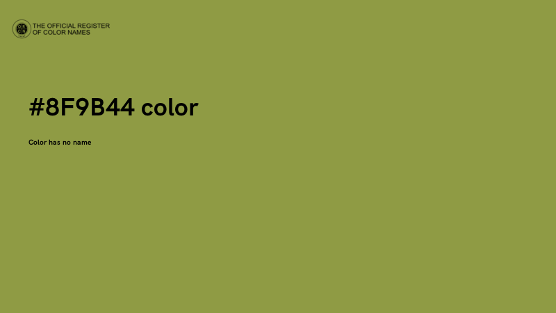 #8F9B44 color image