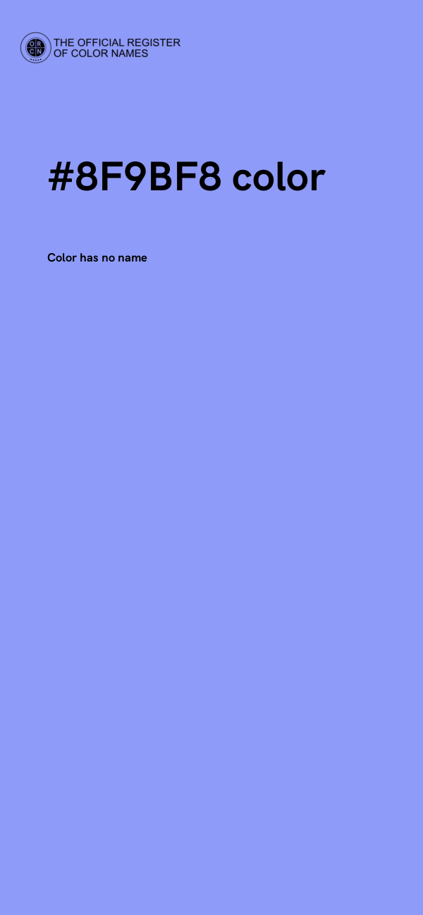 #8F9BF8 color image