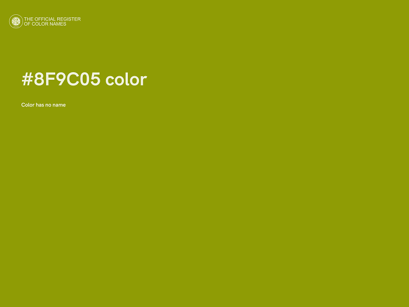 #8F9C05 color image