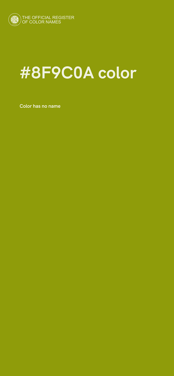 #8F9C0A color image