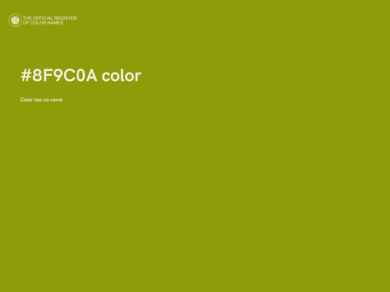#8F9C0A color image