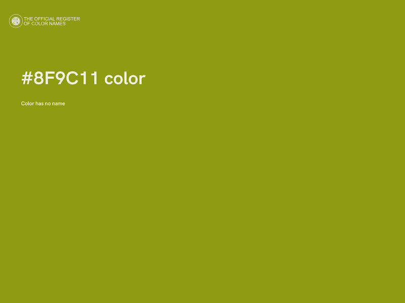 #8F9C11 color image