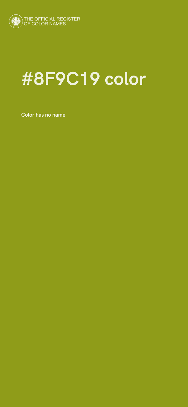 #8F9C19 color image