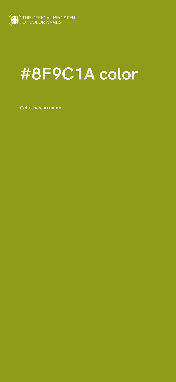 #8F9C1A color image