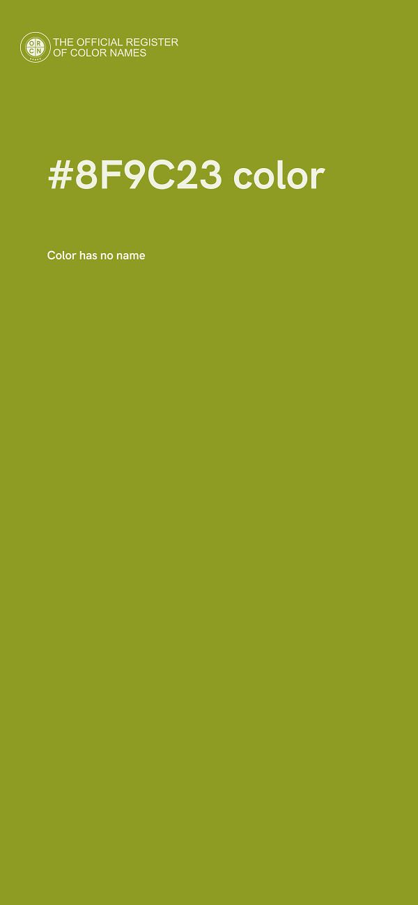 #8F9C23 color image