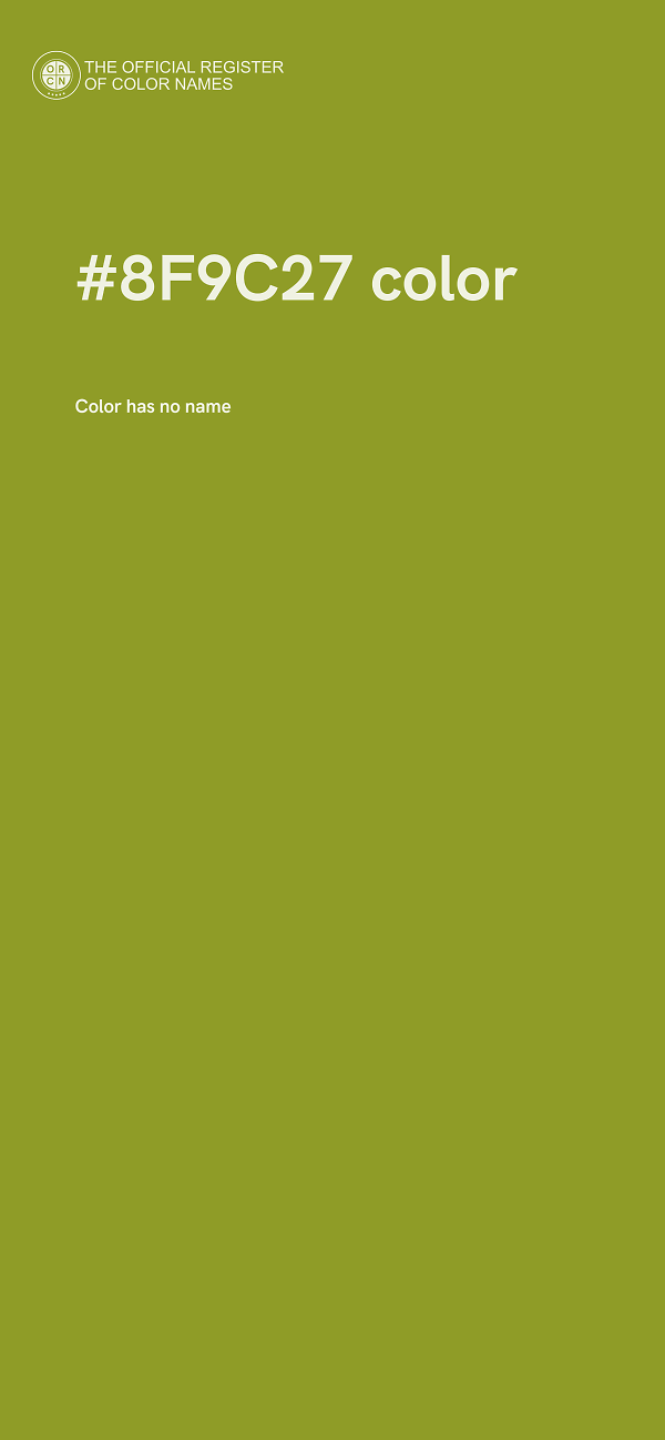 #8F9C27 color image