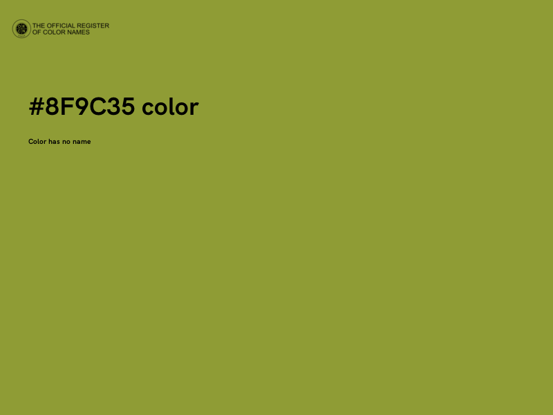 #8F9C35 color image