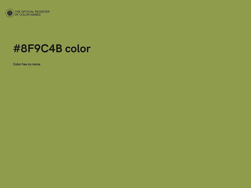 #8F9C4B color image