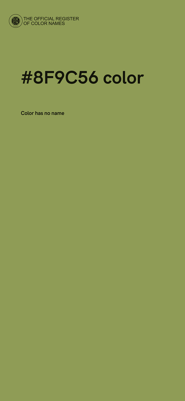 #8F9C56 color image