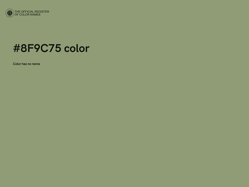 #8F9C75 color image