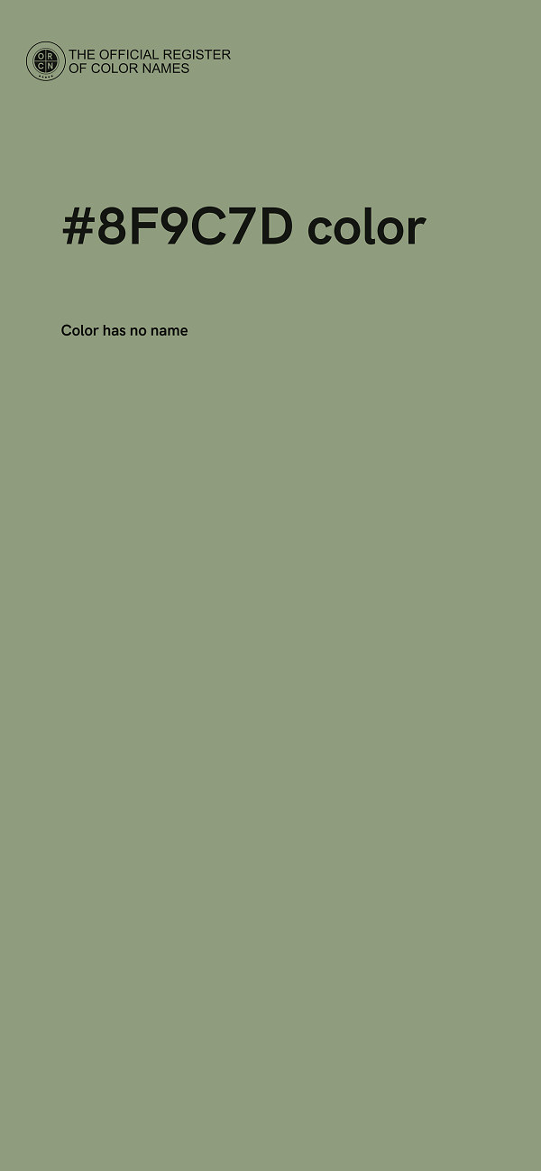 #8F9C7D color image