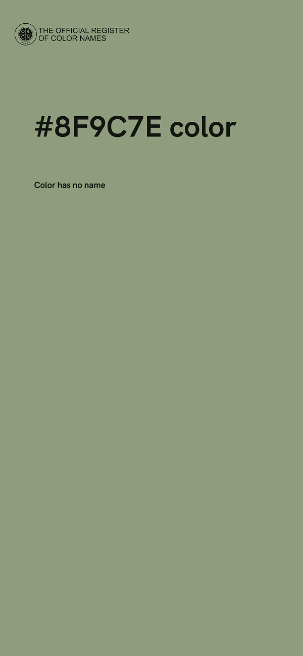 #8F9C7E color image