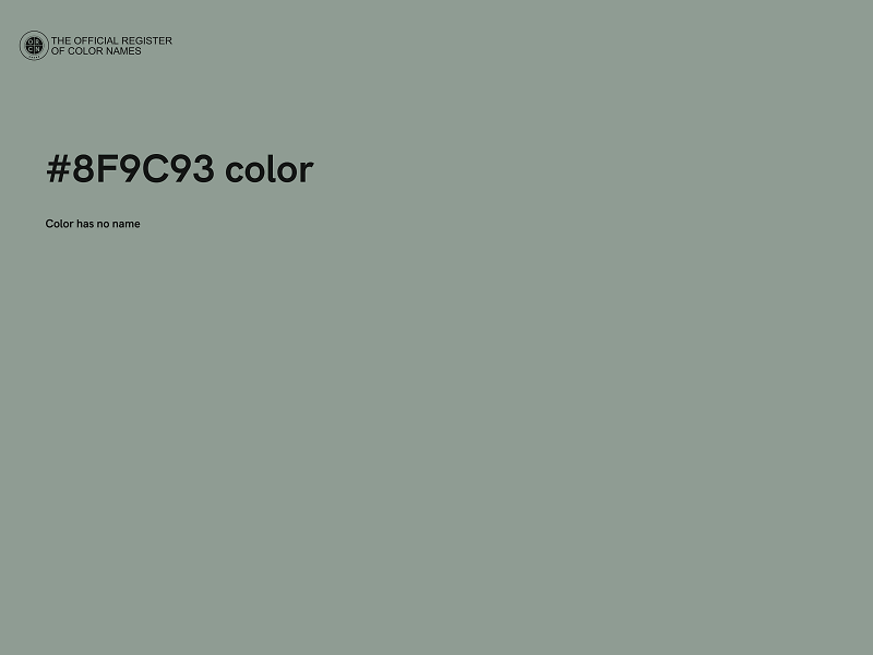 #8F9C93 color image