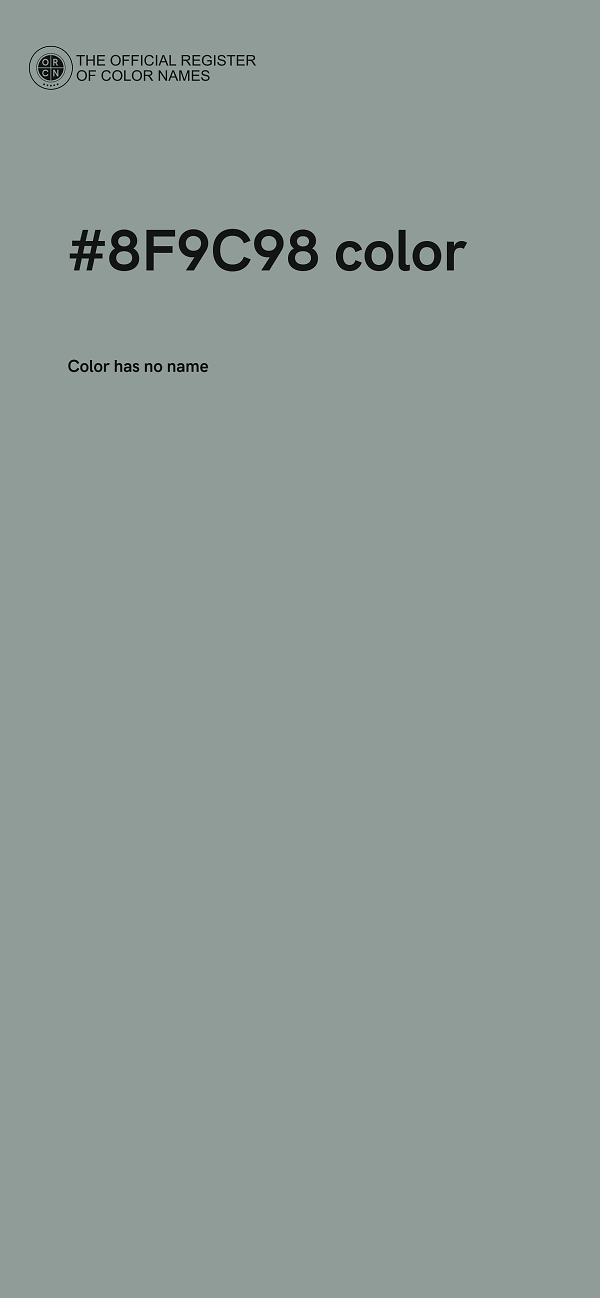 #8F9C98 color image
